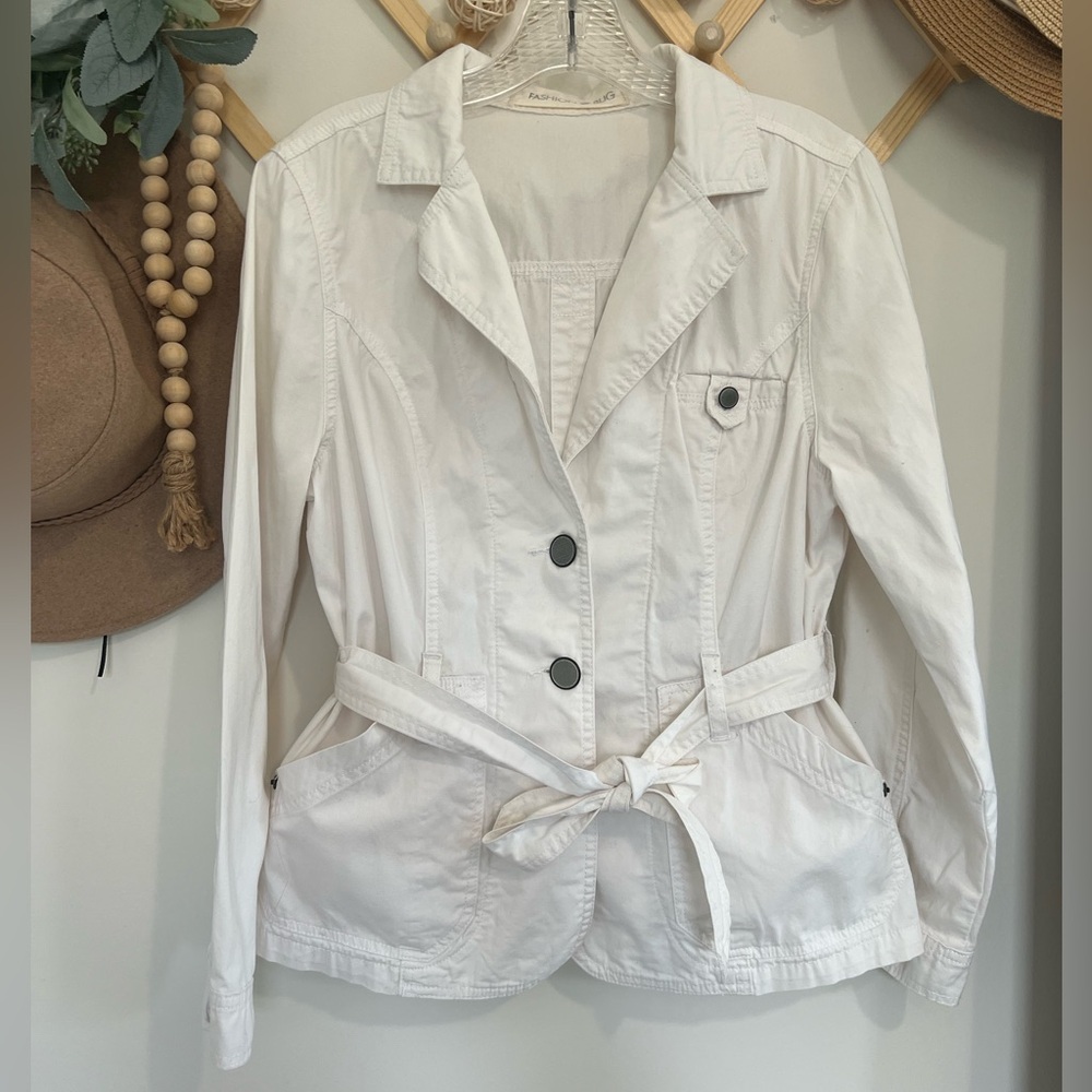 Fashion Bug Belted Lightweight Jacket